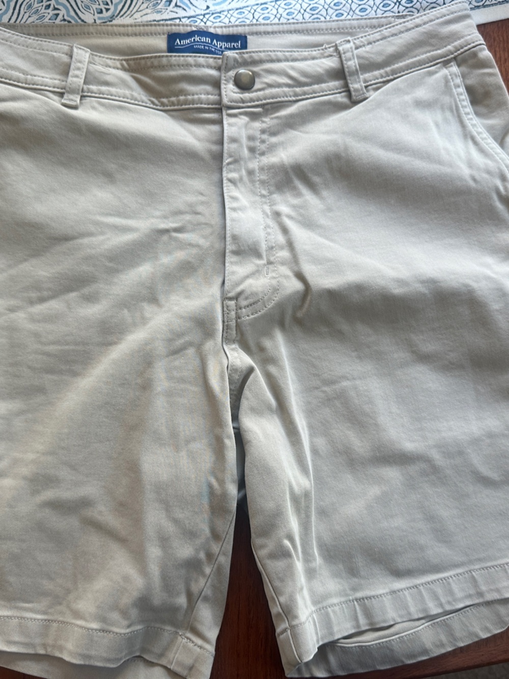 American Apparel Men’s Classic Khaki Shorts - Beige